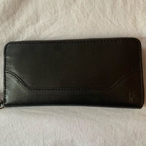 Large Frye Melissa Wallet, Black